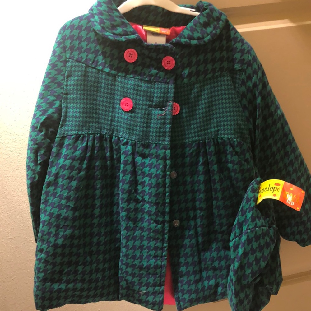 Girls Dress Coat with Matching Hat. NWT Size 6x